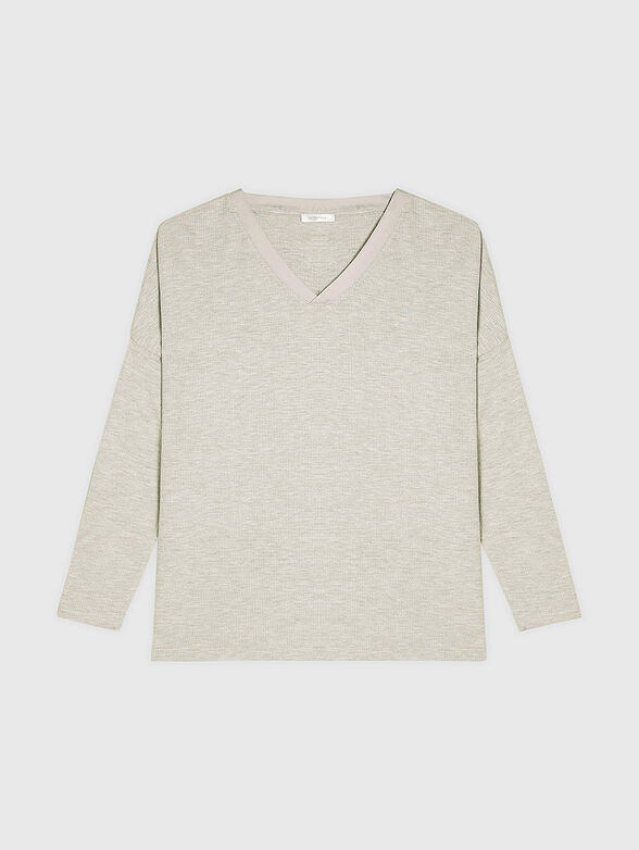 DAILY PAJAMAS pyjama top in grey - 4