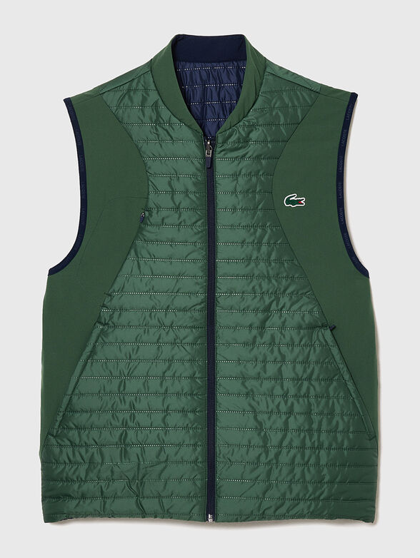 Reversible vest in blue  - 1