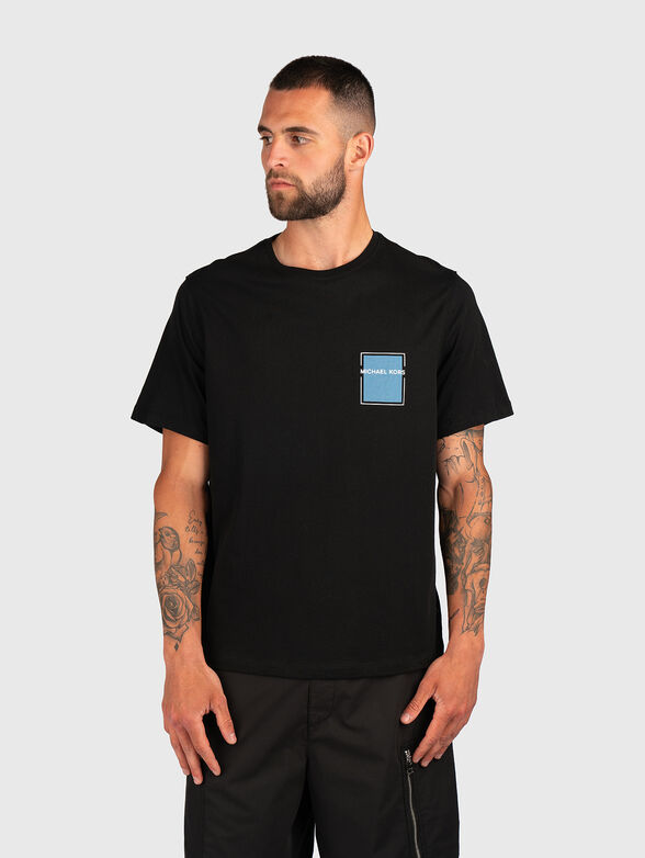 Cotton T-shirt with accent back - 1