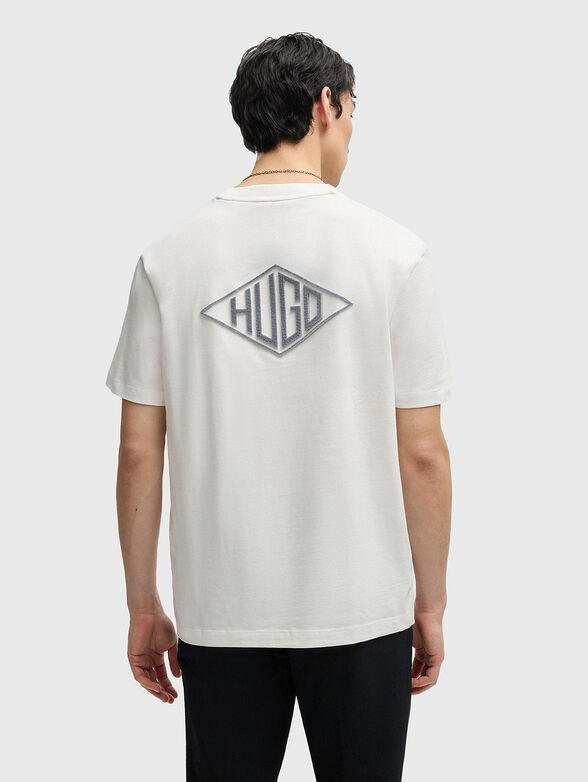 DARUNU cotton T-shirt with oval neckline - 2