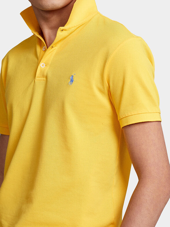 Polo shirt in yellow color - 3
