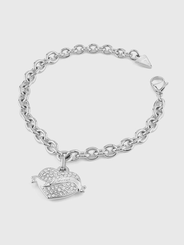 HEART bracelet with rhinestones - 1
