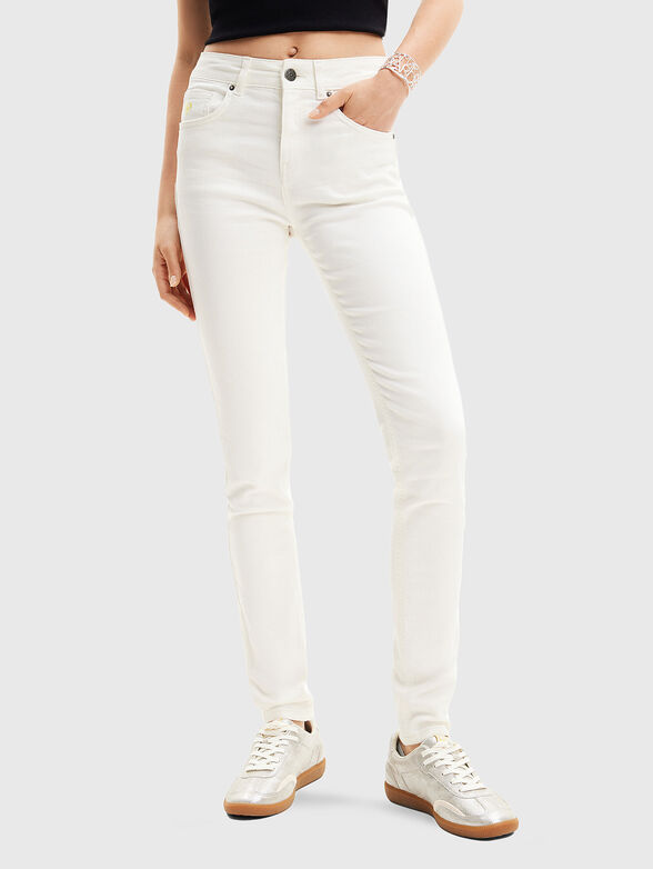 Skinny jeans with logo embroidery - 1