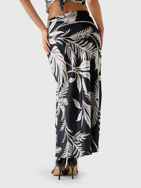SIBILLA midi skirt with animal print - 2