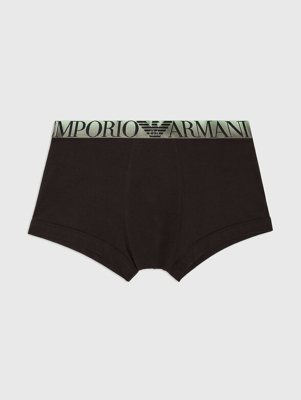 Cotton boxers with contrasting logo detail - 3