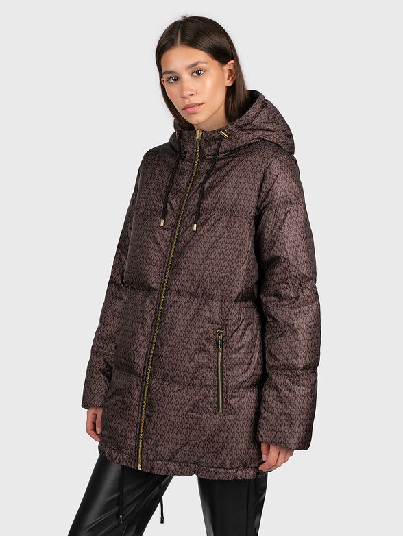 Reversible jacket with monogram print - 1