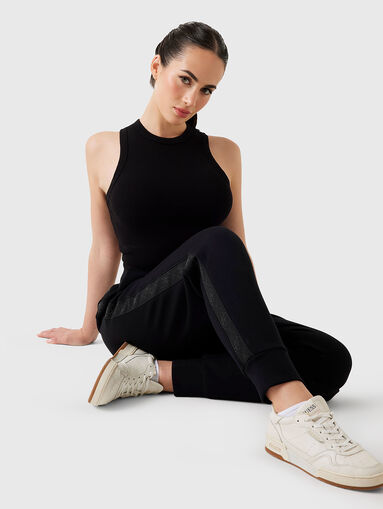 Sport trousers s with accent trim - 4