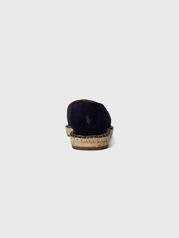 Dark blue suede espadrilles - 3