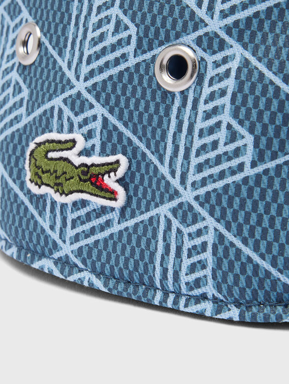 Cap with visor and monogram print - 4