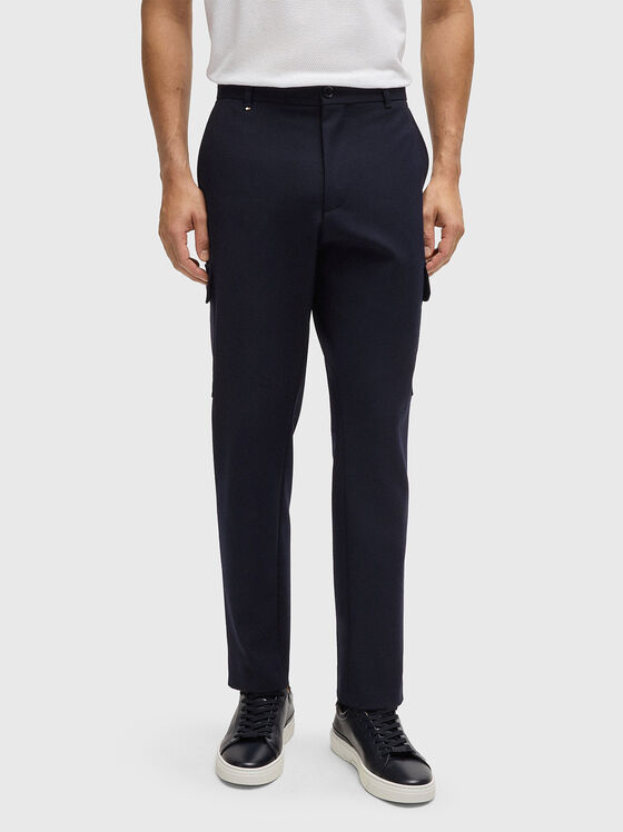Wool blend cargo pants - 1