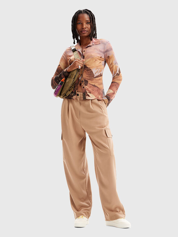 Shirt with multicolor print - 2