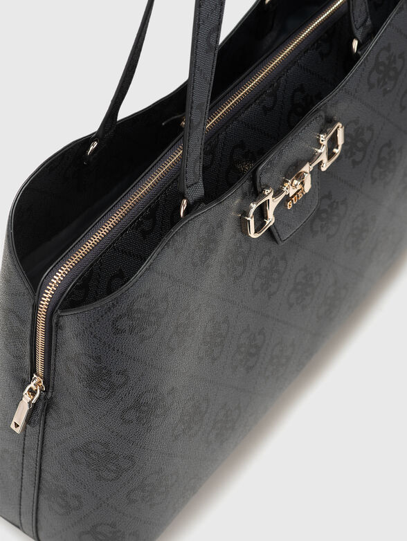 JANIE large bag with monogram logo - 4