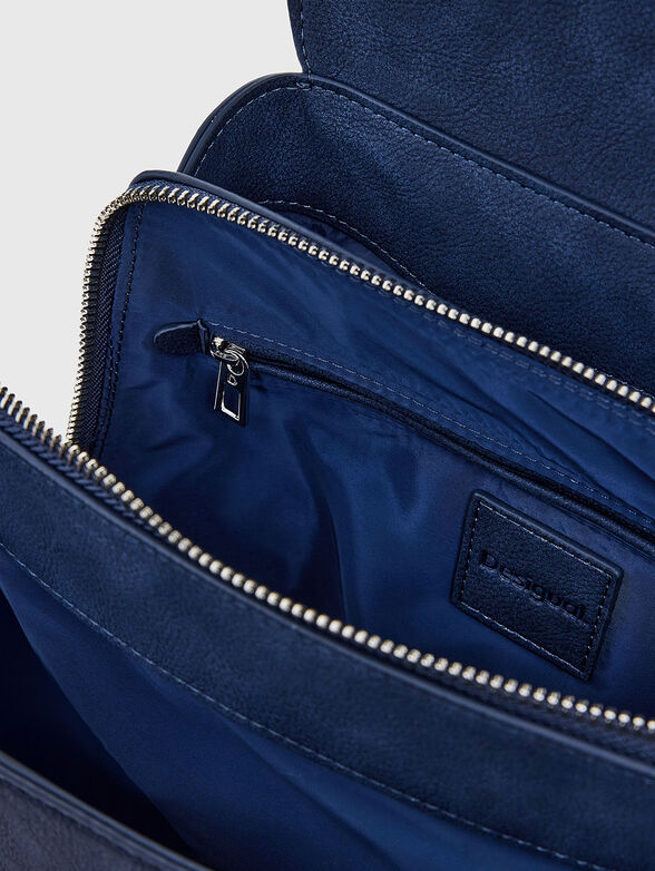 Small embossed flap backpack - 6