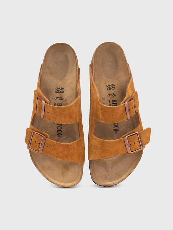 ARIZONA suede slippers with logo - 6