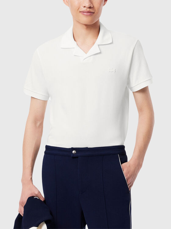 Поло-шърт от памук с лого детайл - 1