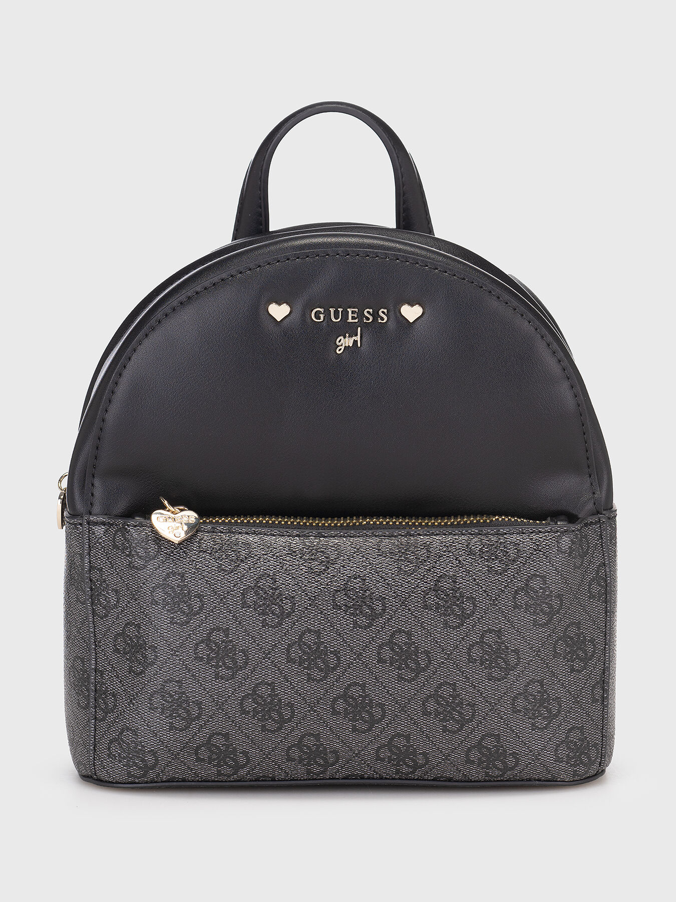 Black backpack with embossed logo brand GUESS Globalbrandsstore en