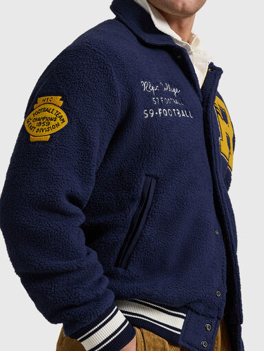 Bomber jacket with contrasting inscriptions - 4