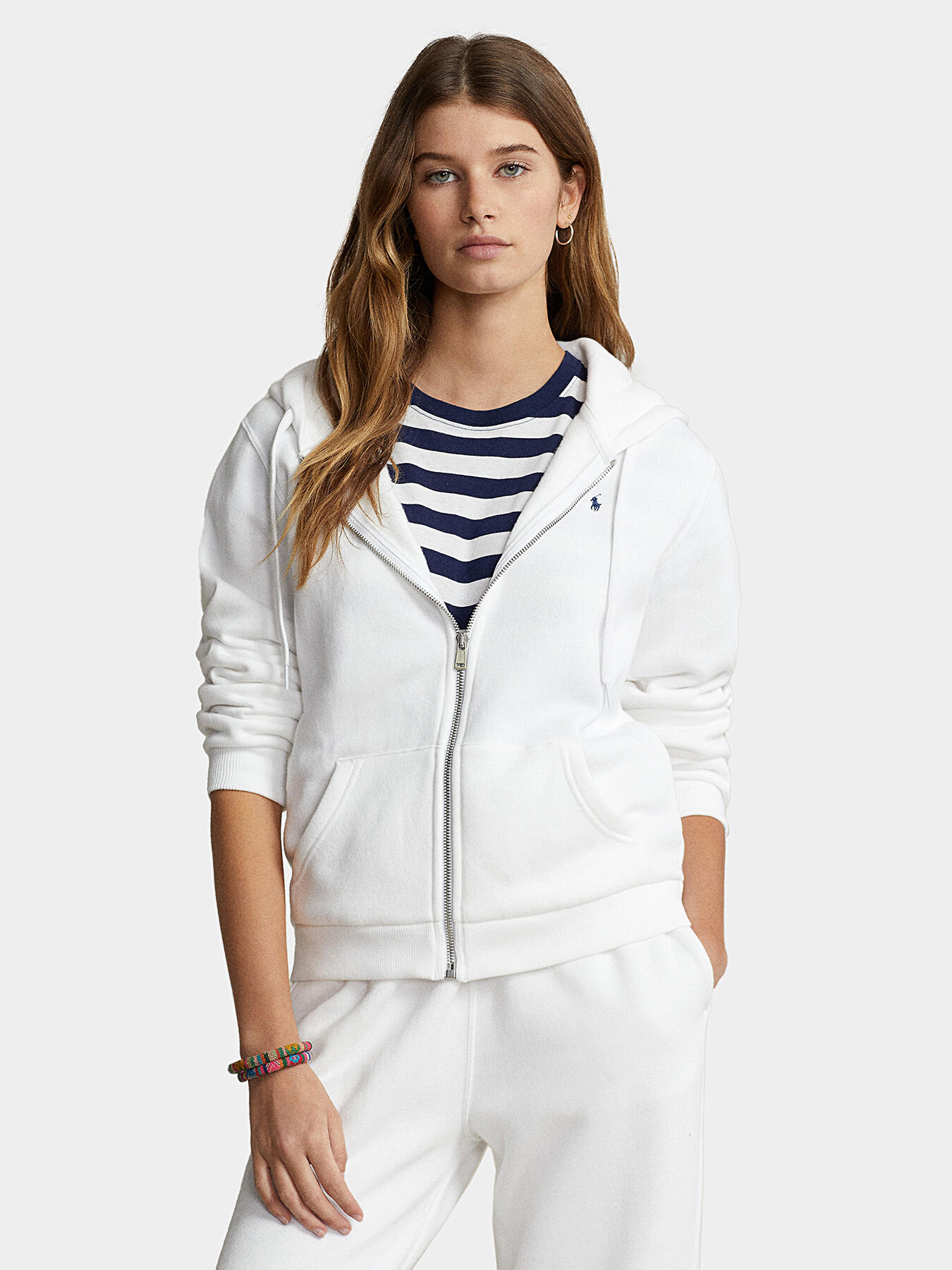 Hooded sweatshirt with logo accent brand POLO RALPH LAUREN Globalbrandsstore en