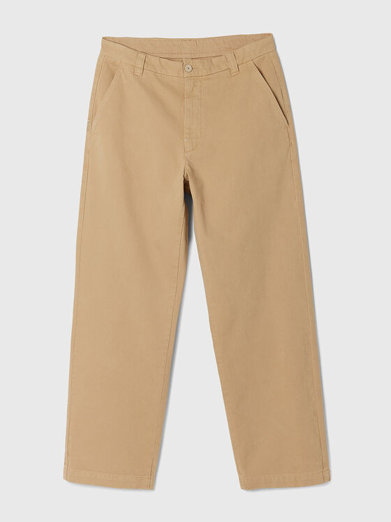 TEXAS straight trousers in beige - 1