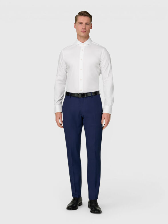 White shirt in cotton blend  - 2