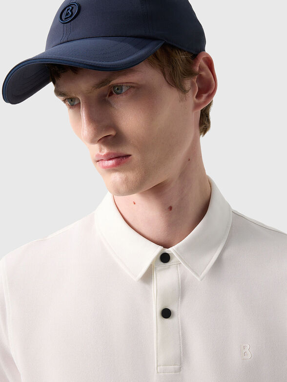 Cotton-blend polo shirt - 4