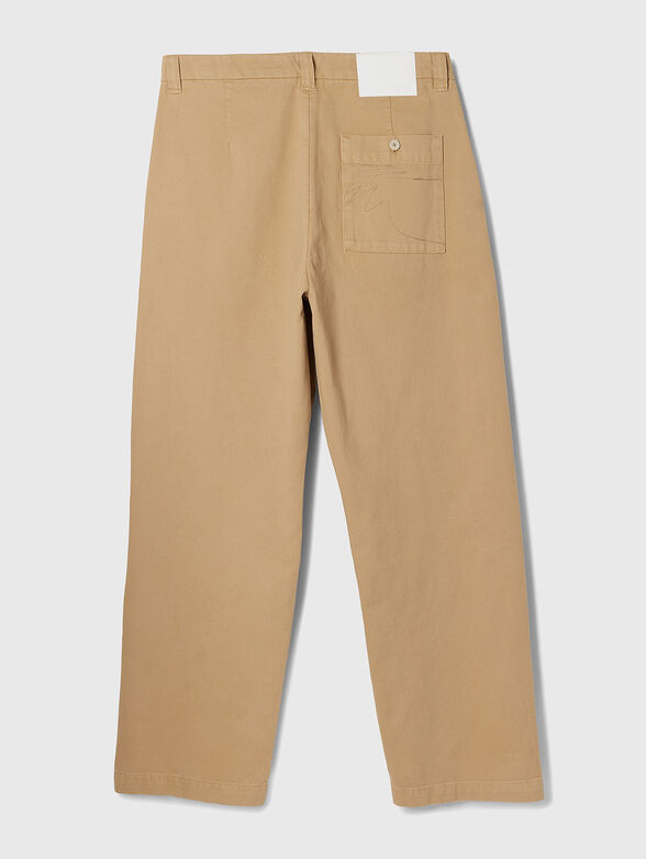 TEXAS straight trousers in beige - 1