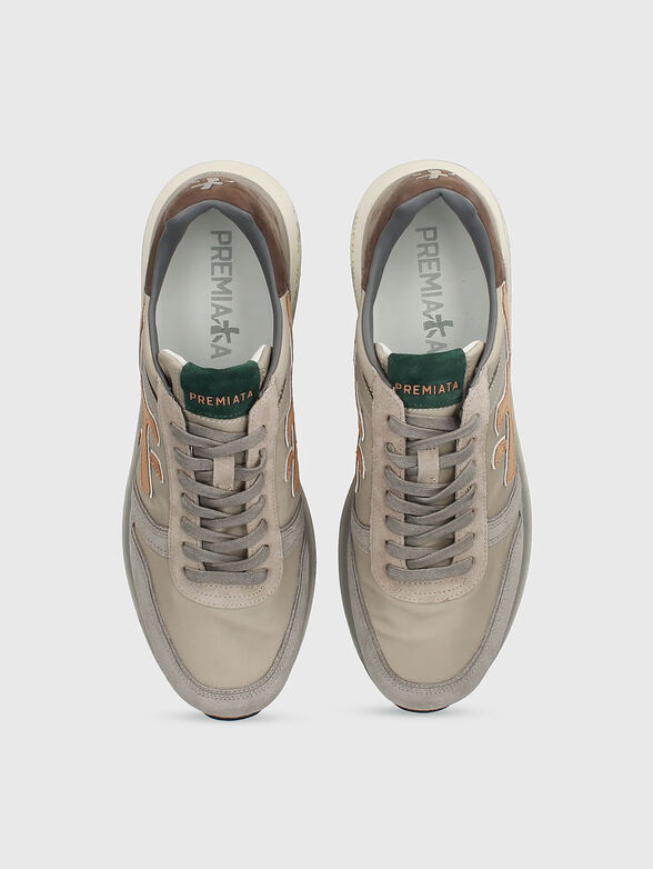 MICK suede and leather sports shoes - 6