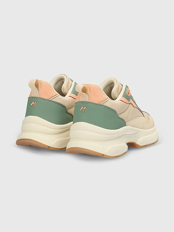 LUNE beige sports shoes with contrasting inserts - 4