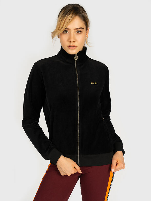 BELLUNA Sweatshirt with velvet texture - 1