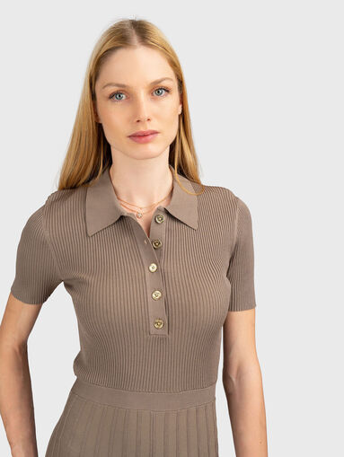 Midi dress in viscose blend - 4