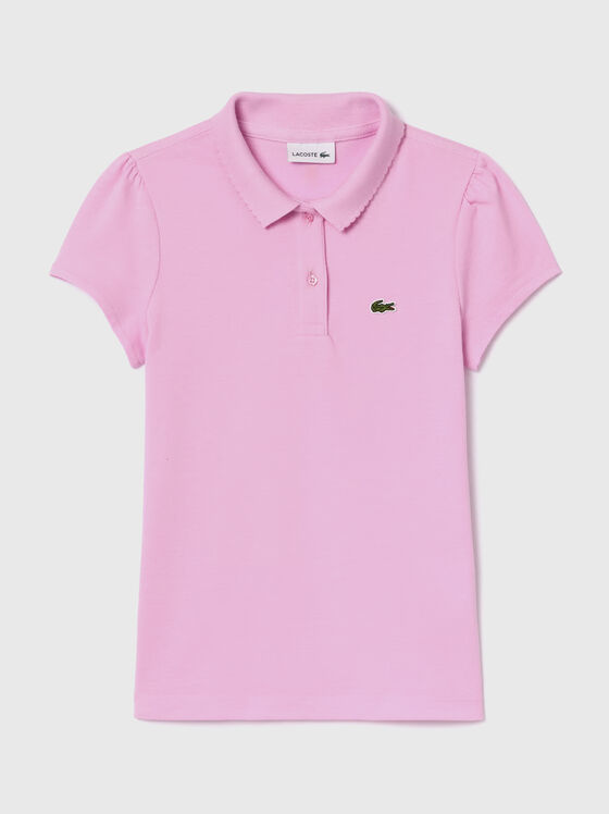 Contrast-logo polo shirt  - 1