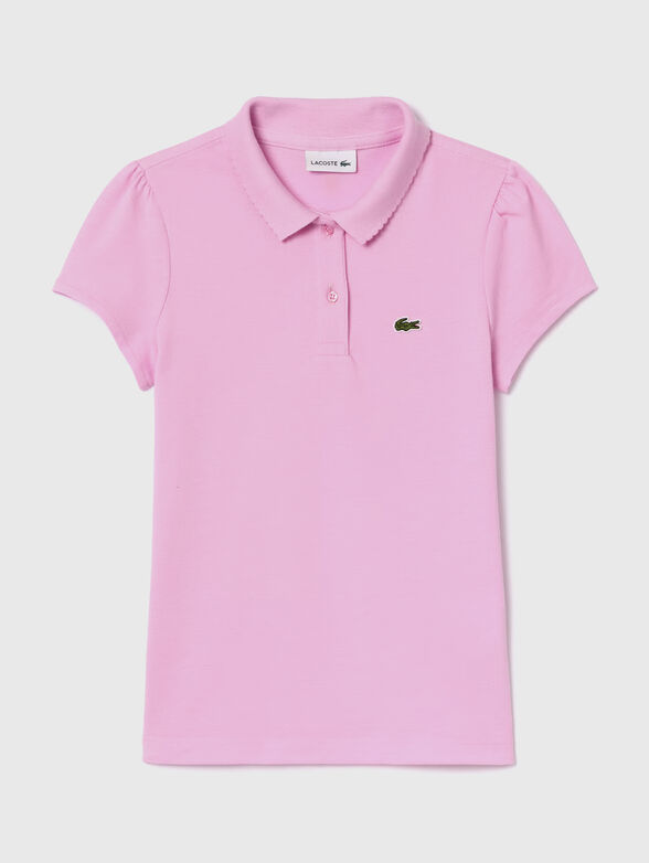 Contrast-logo polo shirt  - 1