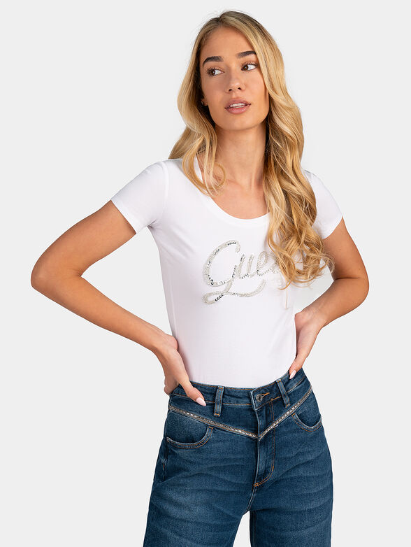 BRYANNA T-shirt with sparkling details - 1