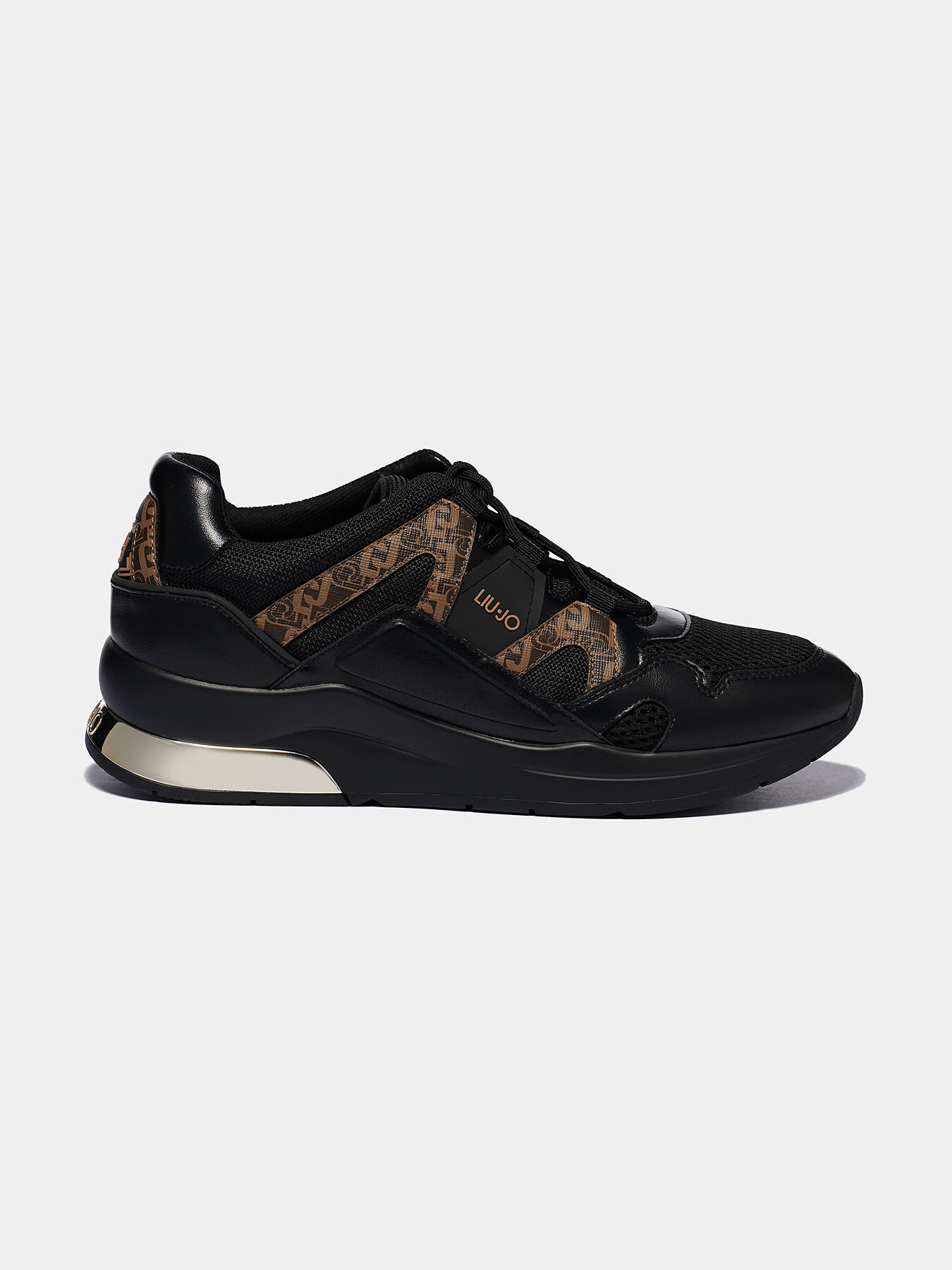 KARLIE 45 Black trainers with contrasting elements brand LIU JO Globalbrandsstore en