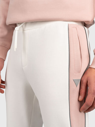 MERV blue sports pants with embossed logo - 5