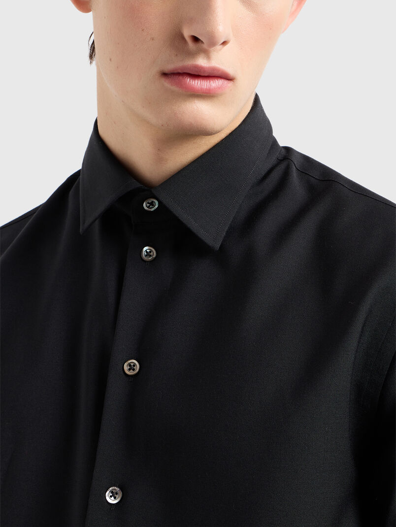 Black shirt with long sleeves - 2