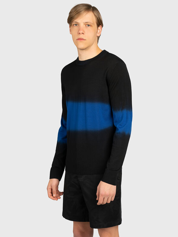 Sweater with contrastic ombre effect - 1