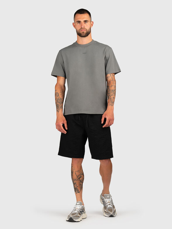 Oversized T-shirt with oval neckline - 2