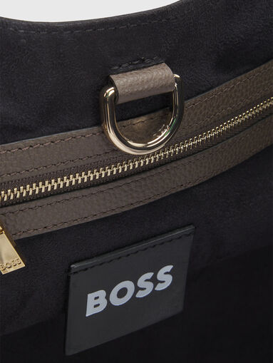 LENAH leather bag with logo - 5