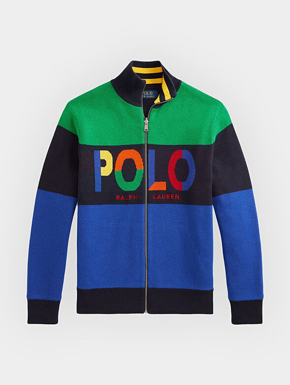Multicolored sweatshirt with logo - 1