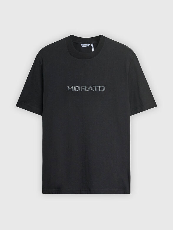 JERSEY cotton T-shirt with logo - 1