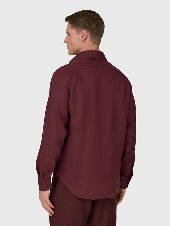 Long-sleeved linen shirt  - 3