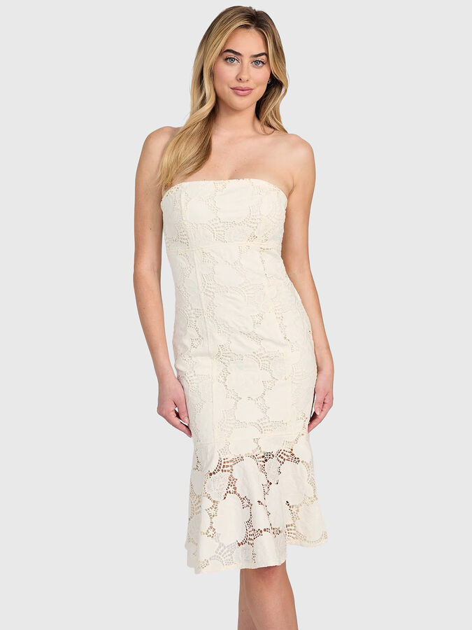 MAISY lace midi dress brand GUESS  Globalbrandsstore.com/en