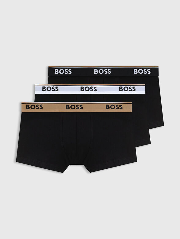 Set of three pairs of boxer shorts with a logo - 1