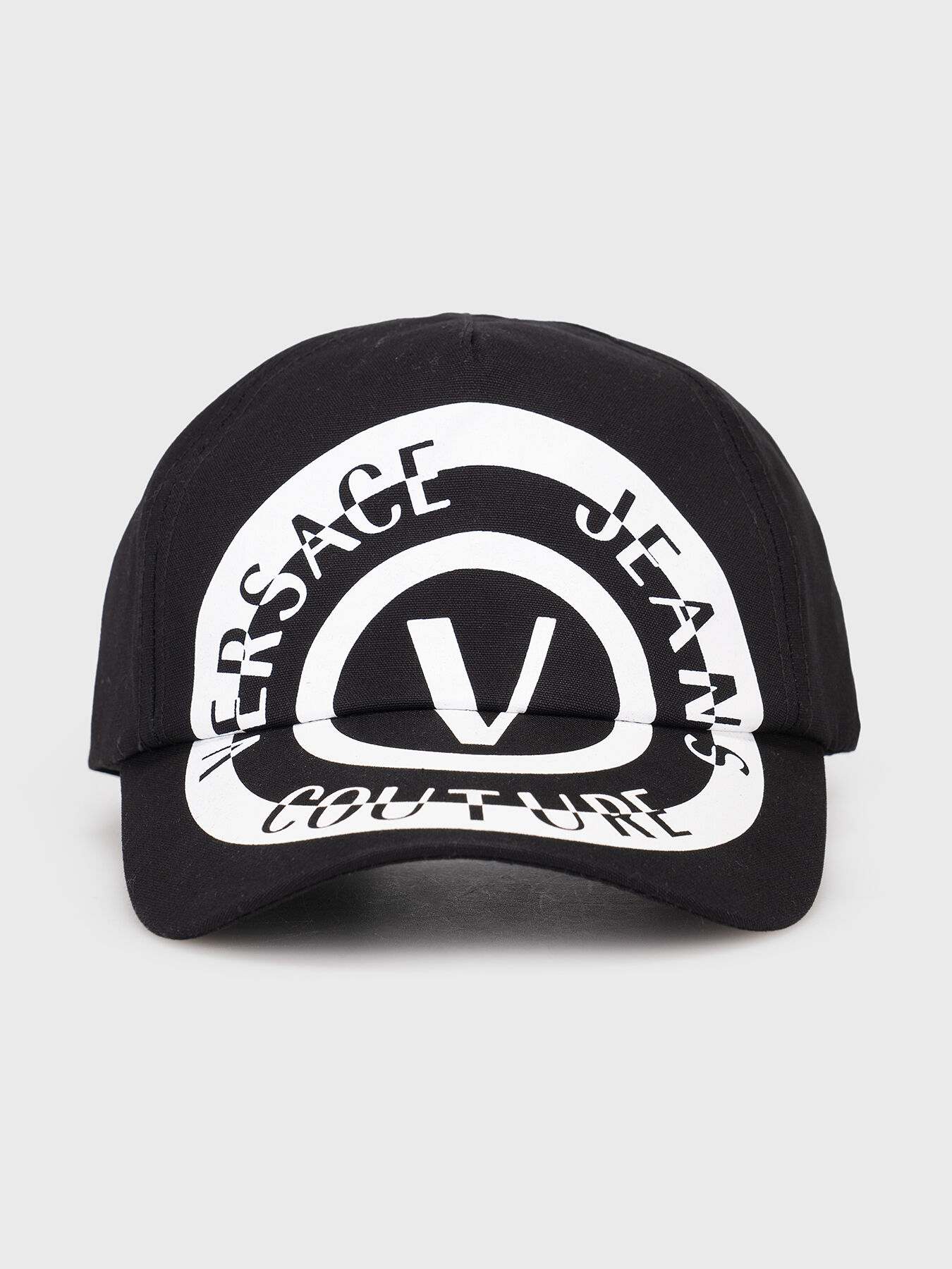 ハット VERSACE JEANS COUTURE Woman Hat Grey 77HAZK50ZG291 816 Hat with logo accent brand VERSACE JEANS COUTURE