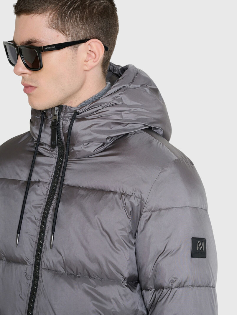 Puffer grey jacket - 3