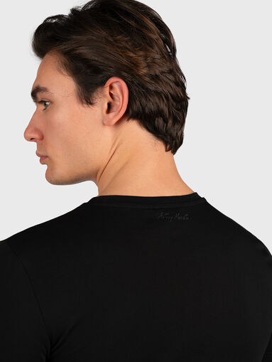Black T-shirt with print - 5
