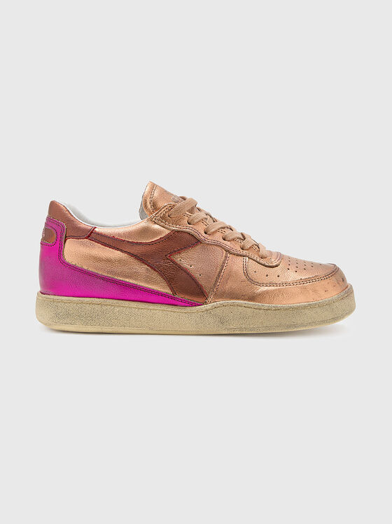 MI BASKET LOW sports shoes with contrasting inserts - 1