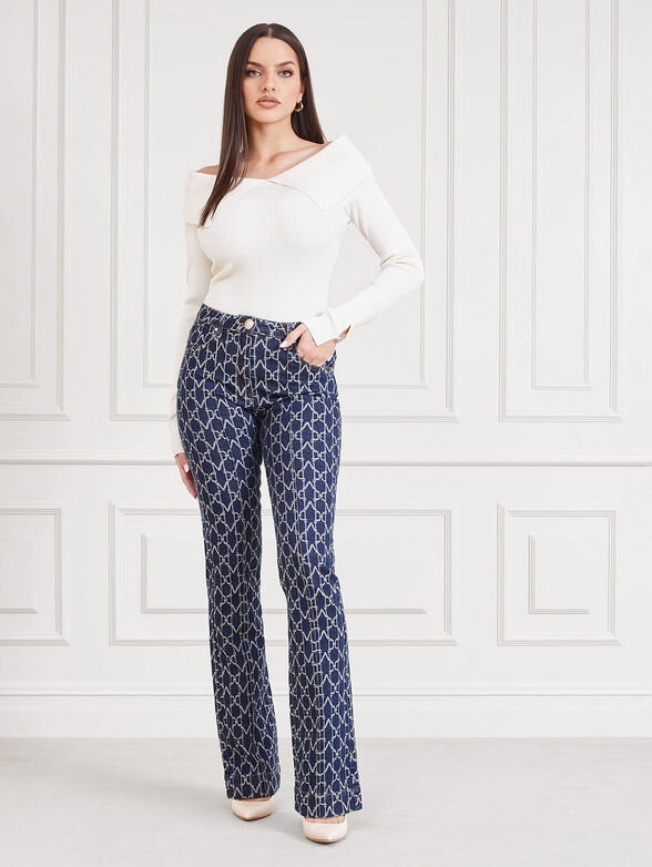Jeans with monogram logo - 4