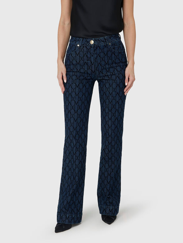 BEA jeans with monogram print - 0